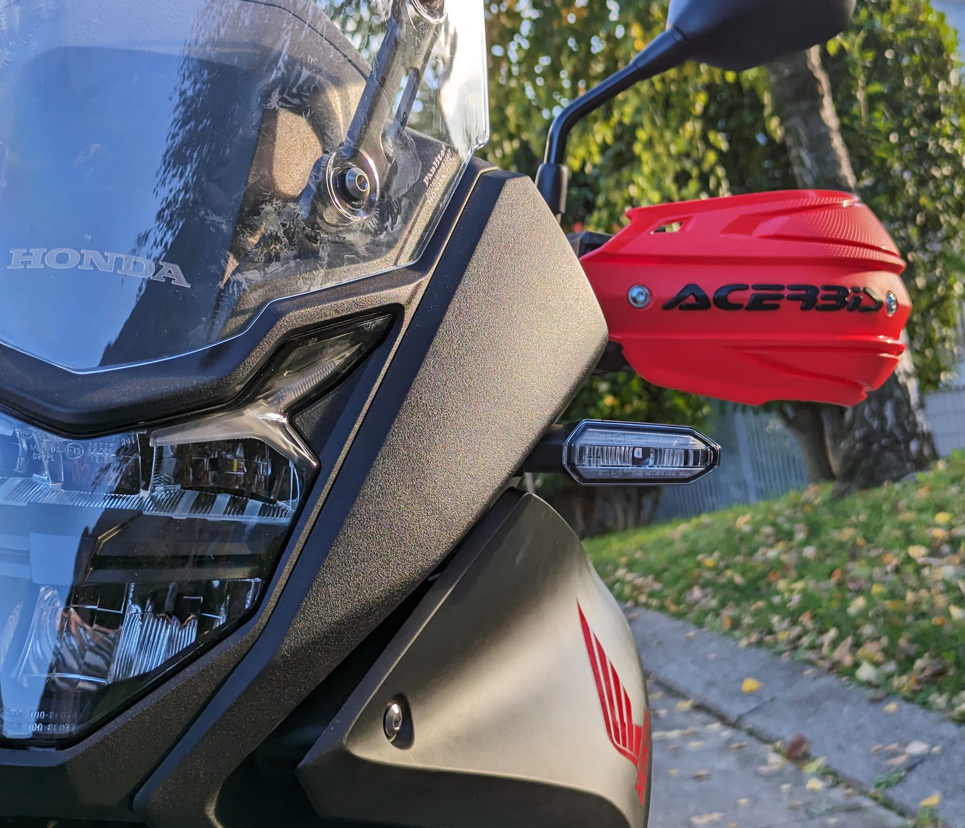 Protège-mains Acerbis Endurance-X Pour Honda Transalp XL750 2023-2024 - Fermés, Barre Aluminium, Renforcés